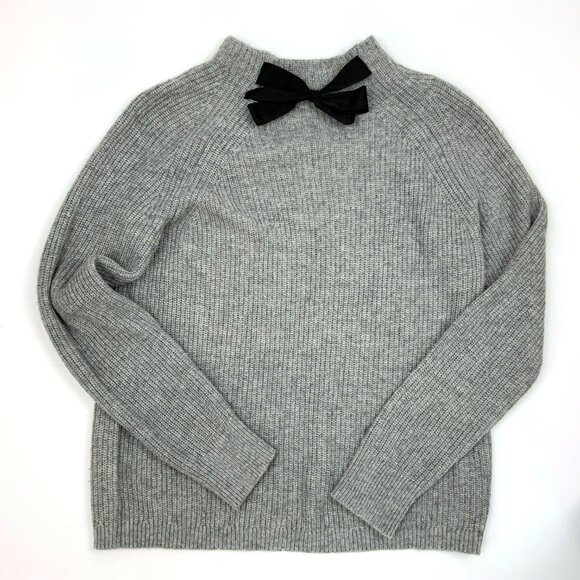 J. Crew Gayle Tie Neck Wool Blend Sweater Sz M - Picture 12 of 16